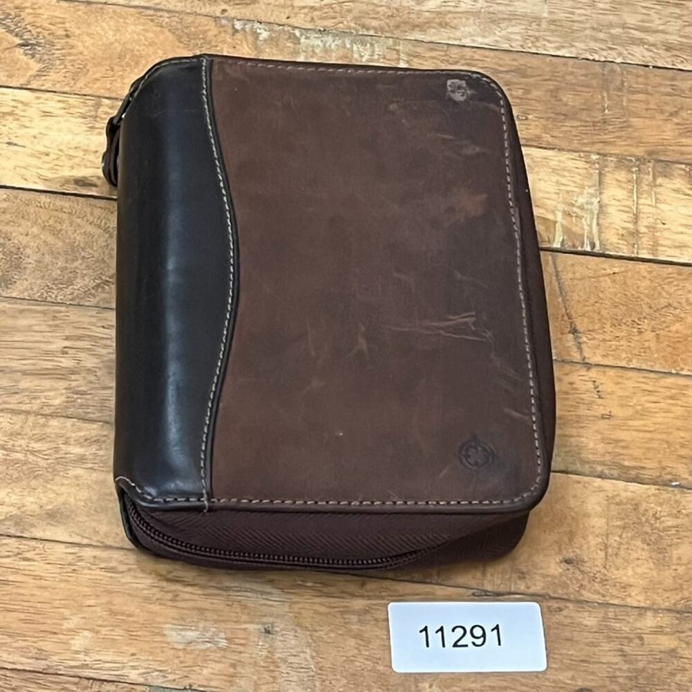 Vintage Franklin Covey Leather Portfolio Planner Folder Zip-Around Closure - Picture 11 of 11